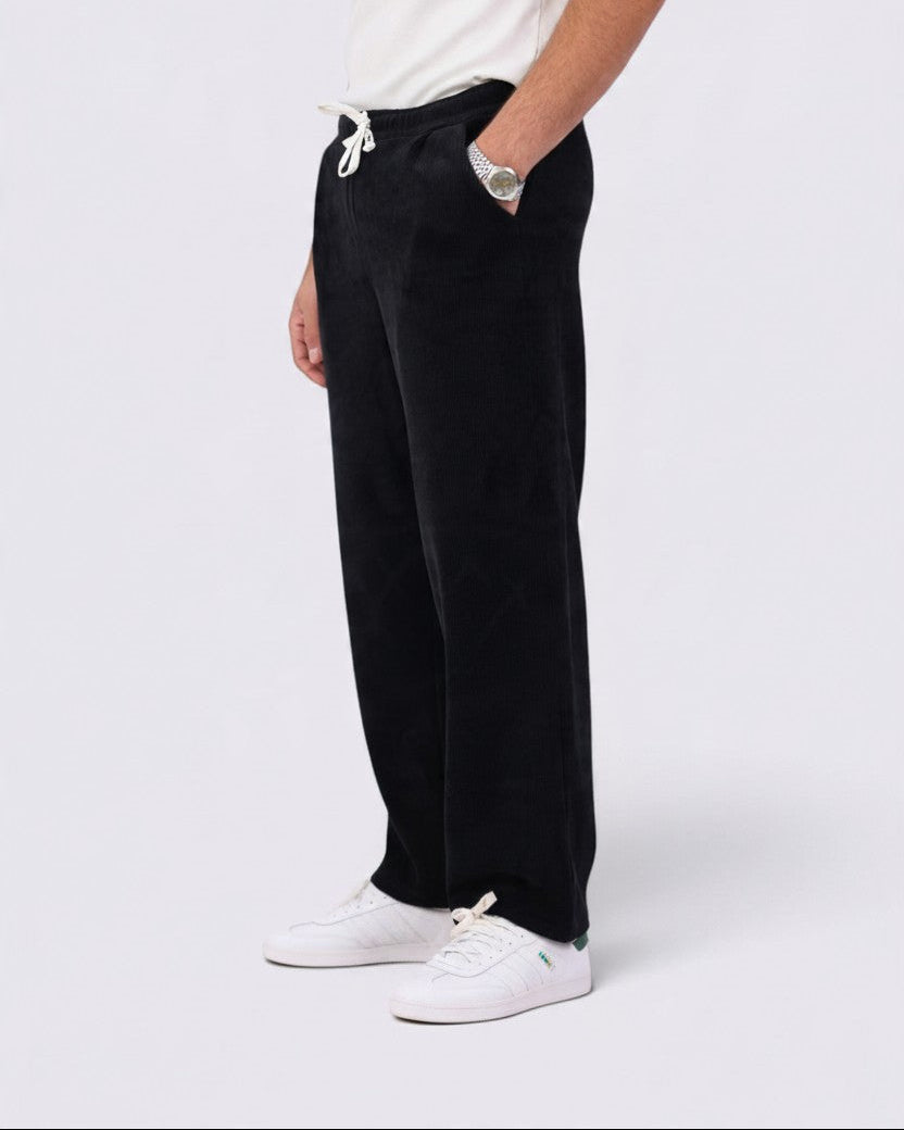 black ripped sweatpants 1