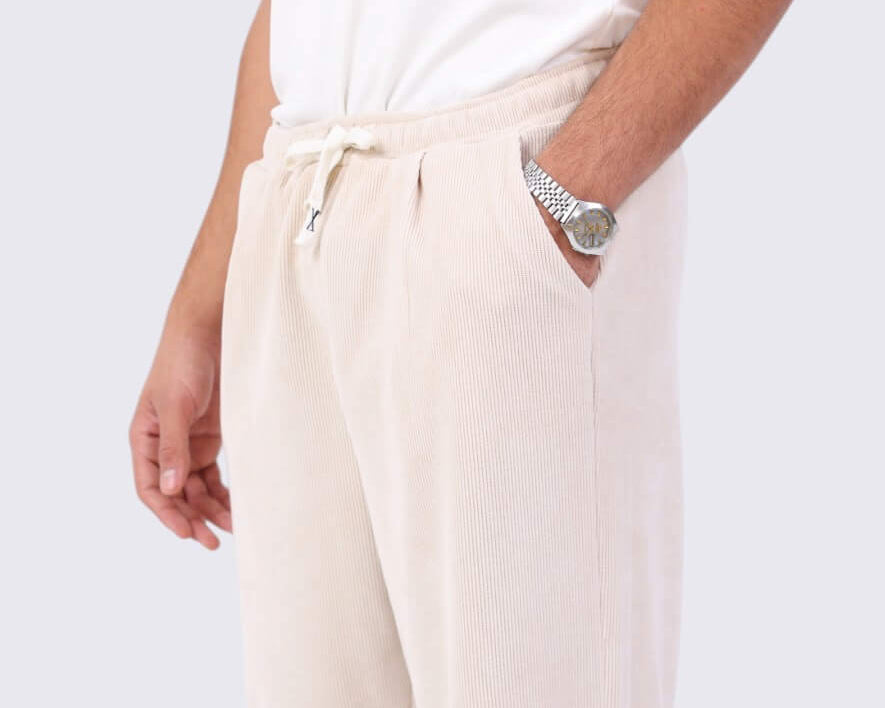 Ripped Sweatpants Beige