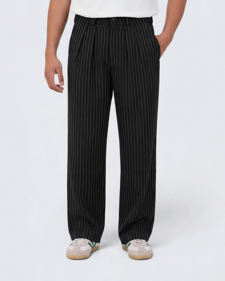 Black stripped old money pants 3