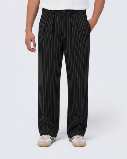 Black stripped old money pants 3