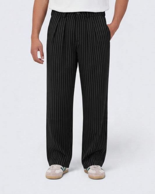 Black stripped old money pants 3