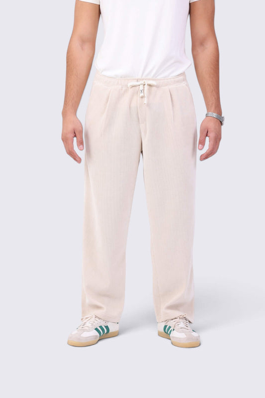 Ripped Sweatpants Beige