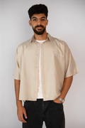 Prime Signature Boxy Shirt – Beige