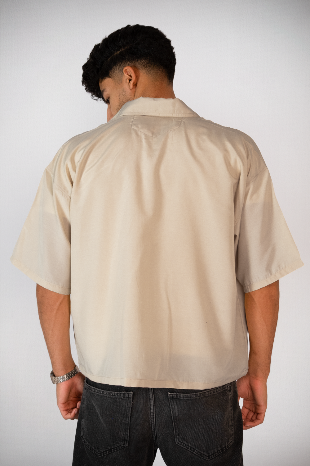 Prime Signature Boxy Shirt – Beige