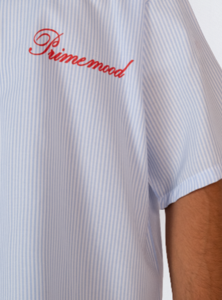 prime mood box fit Shirt – Blue
