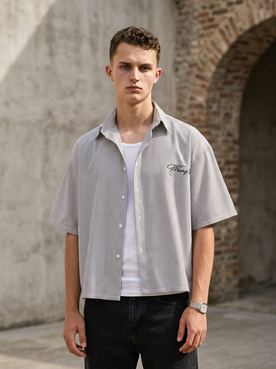Wrong Sense box fit Shirt – Grey