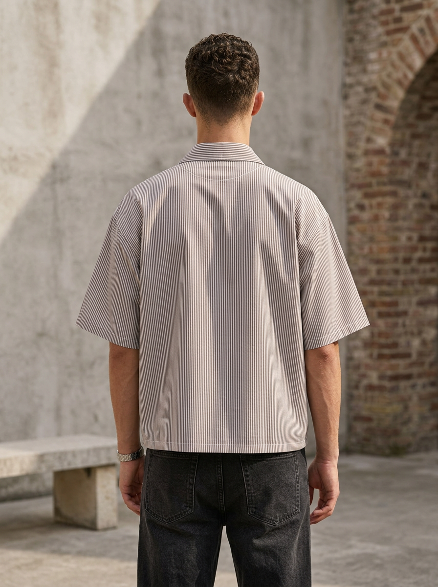 himland box fit Shirt – Sand