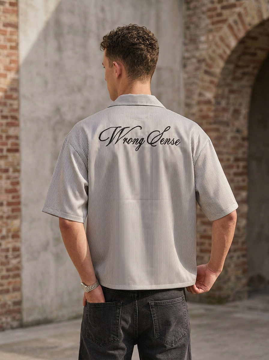 Wrong Sense box fit Shirt – Grey