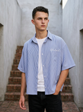 himland box fit Shirt – Blue